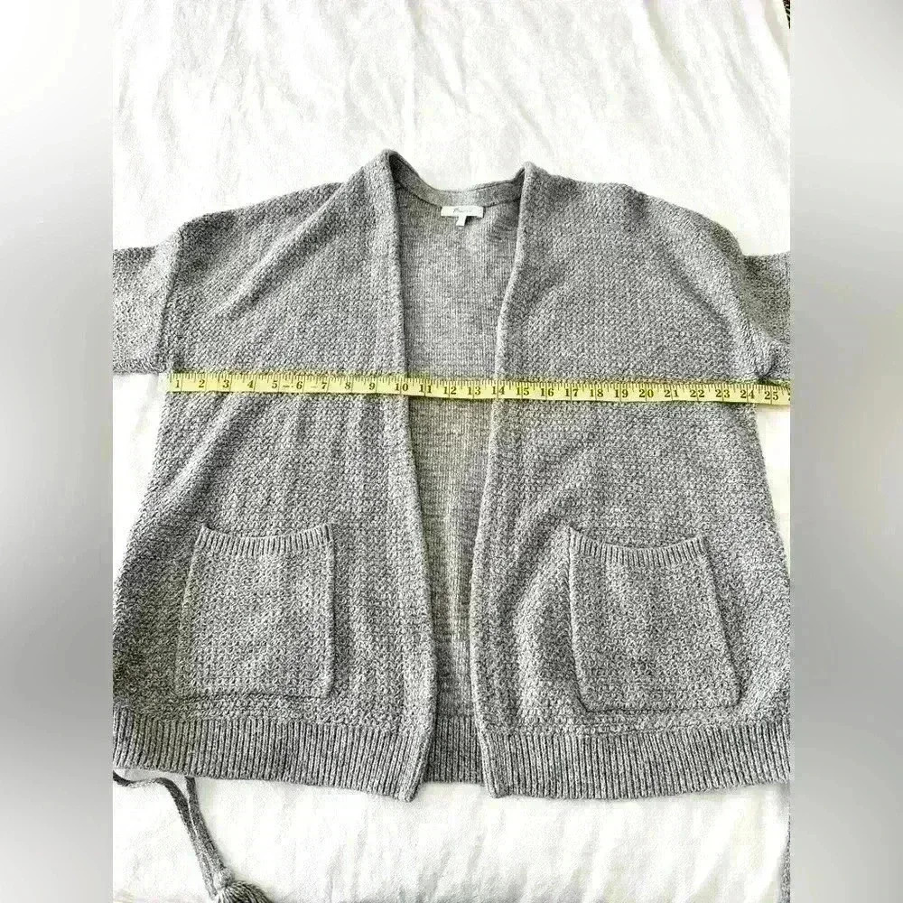 Madewell Side Lace -up Cardigan Size Medium - Picture 5 of 9